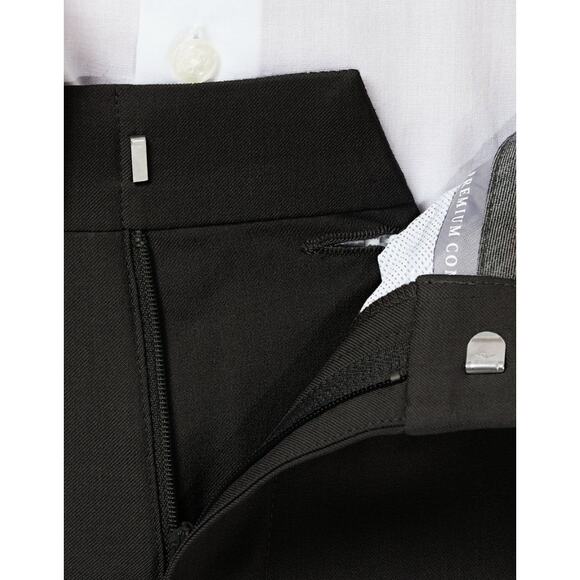 HAGGAR Men's Performance Comfort Dress Pant Straight Fit Black 34W x 30L NWT - Picture 5 of 12